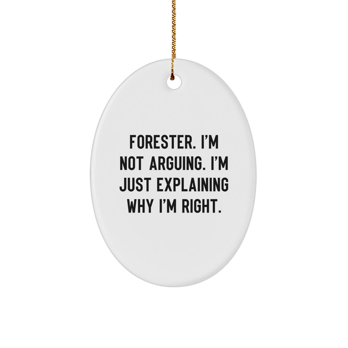 Christmas Holiday Gift for Her Forester Ornament Present Keepsake - Image 1
