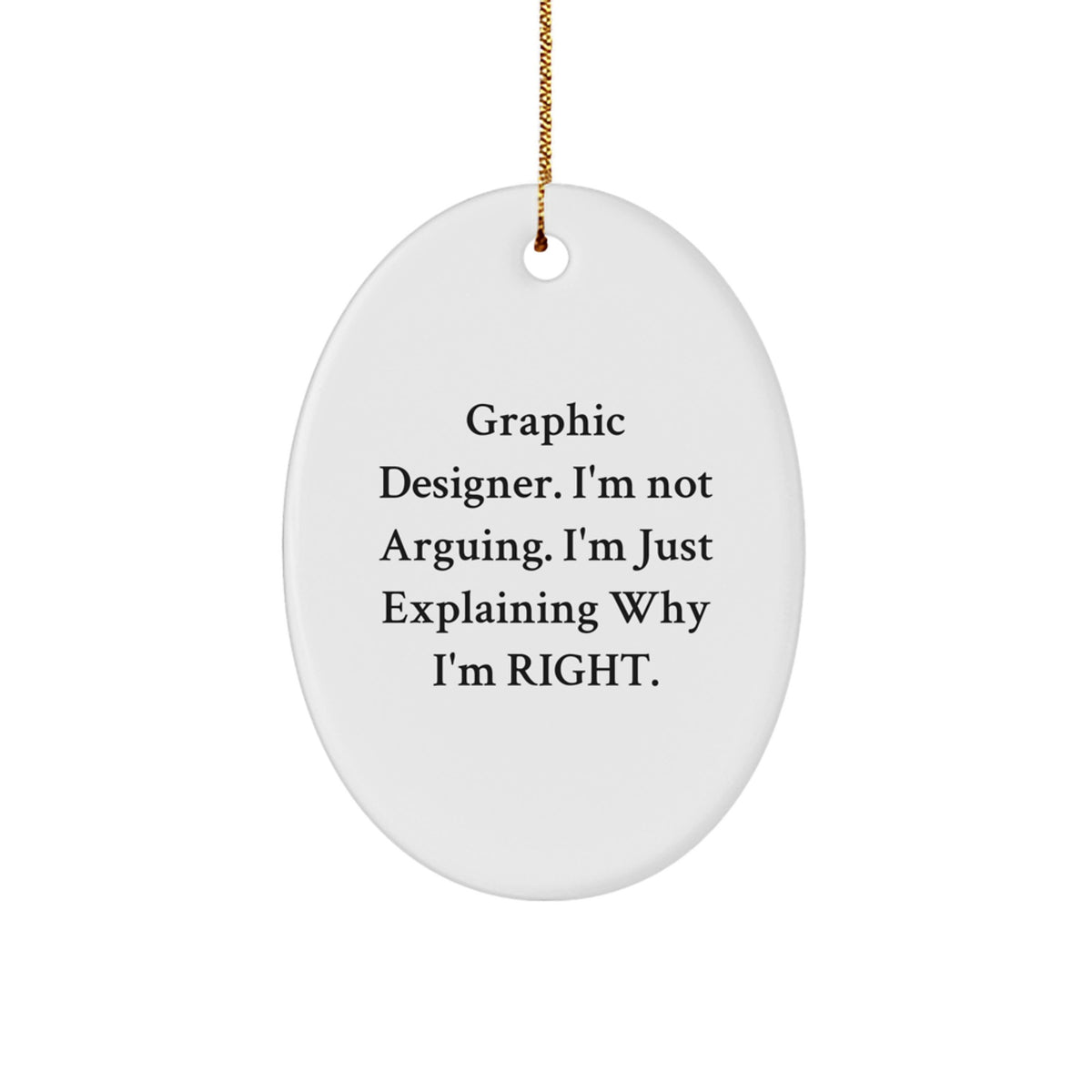 Collectible Christmas Ornament Gift for Neighbors - Graphic Designer. - Image 1