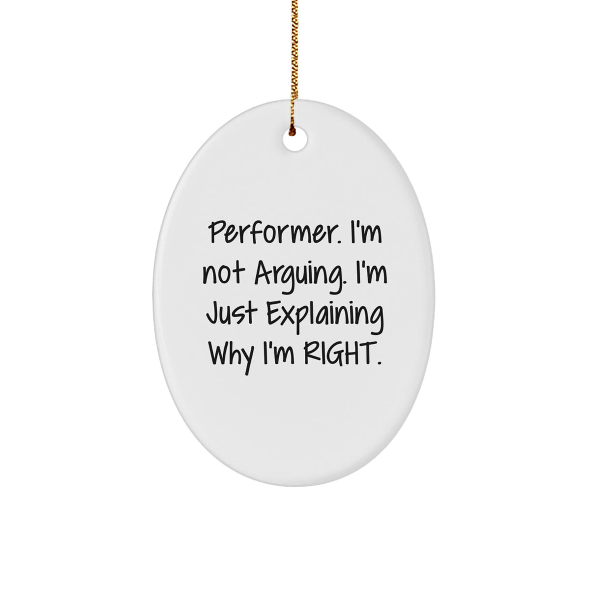 Christmas Gift for Her Performer Keepsake Ornament Festive Present - Image 1