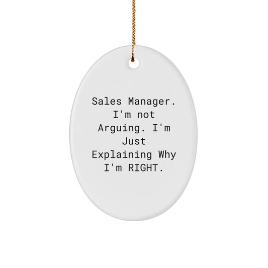 Sassy Sales Manager Christmas Ornament Gift for Friends Novelty - Image 1