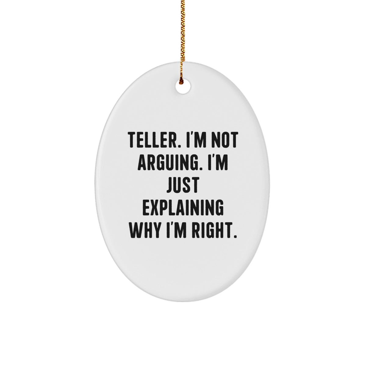 Christmas Gift for Roommates Teller Collectible Oval Ornament - Image 1