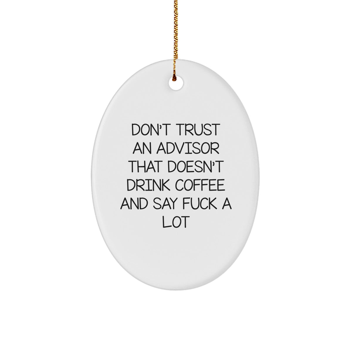 Advisor Favorite Kids Christmas Ornament Gift – Coffee-Loving Humor - Image 1