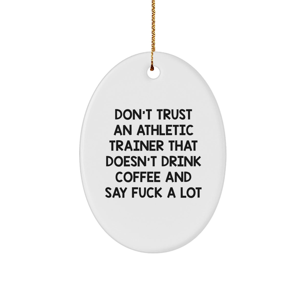Athletic Trainer Christmas Ornament Gift A Hilariously Frank Keepsake - Image 1