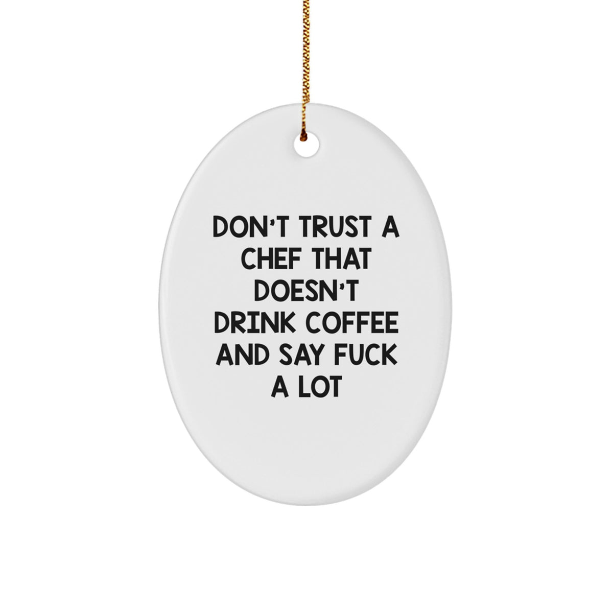 Sassy Chef Christmas Ornament for Friends Novelty Bright Gift - Image 1