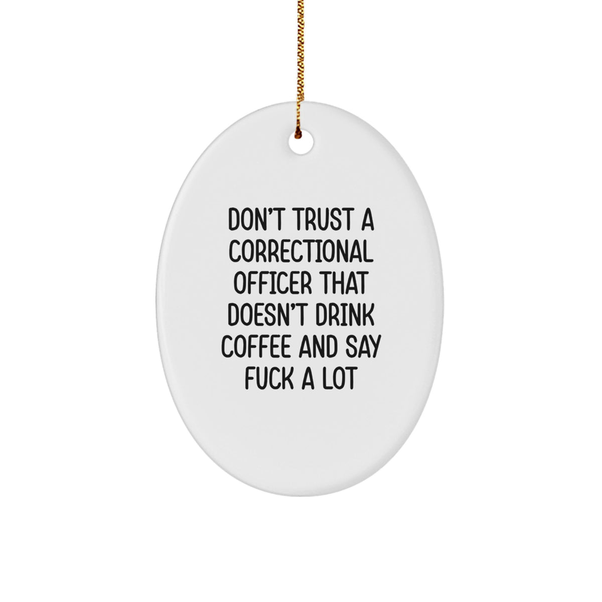 Correctional Officer Christmas Ornament Gift for Family - Treasure Quote - Image 1
