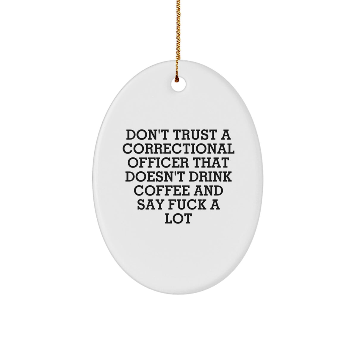 Funny Correctional Officer Christmas Ornament Gift for Friends Novelty - Image 1