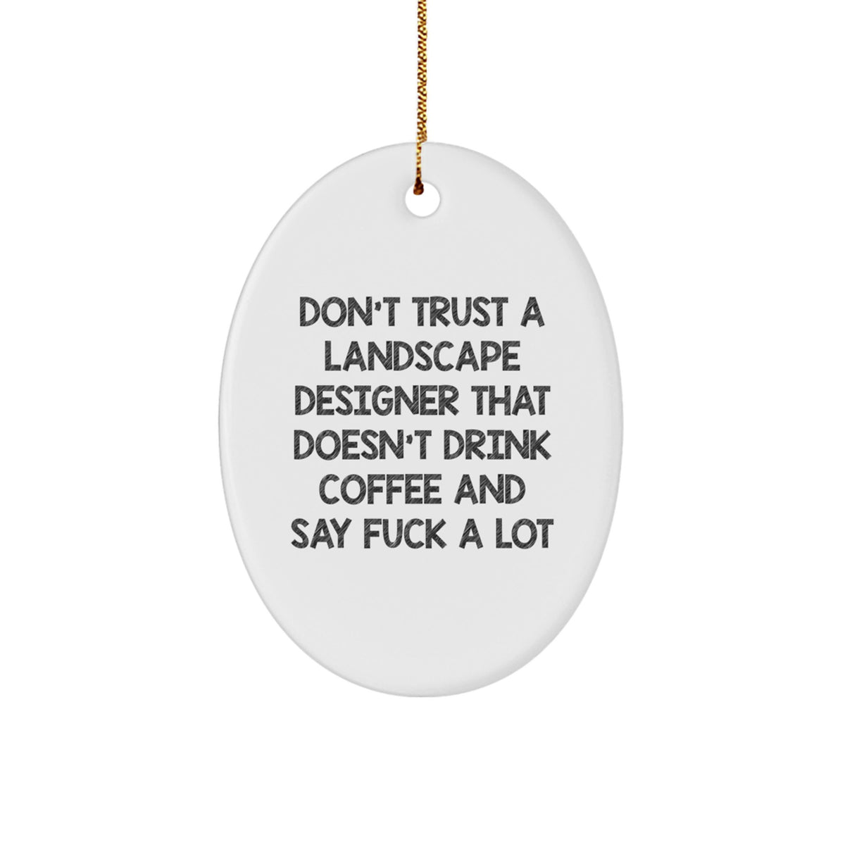 Landscape Designer Christmas Ornament for Coworkers Coffee Gift Idea - Image 1