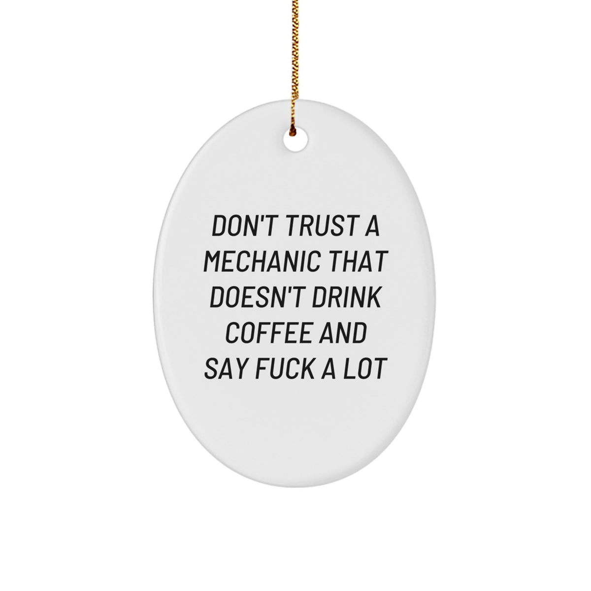 Sassy Mechanic Christmas Ornament Gift for Friends Novelty - Image 1