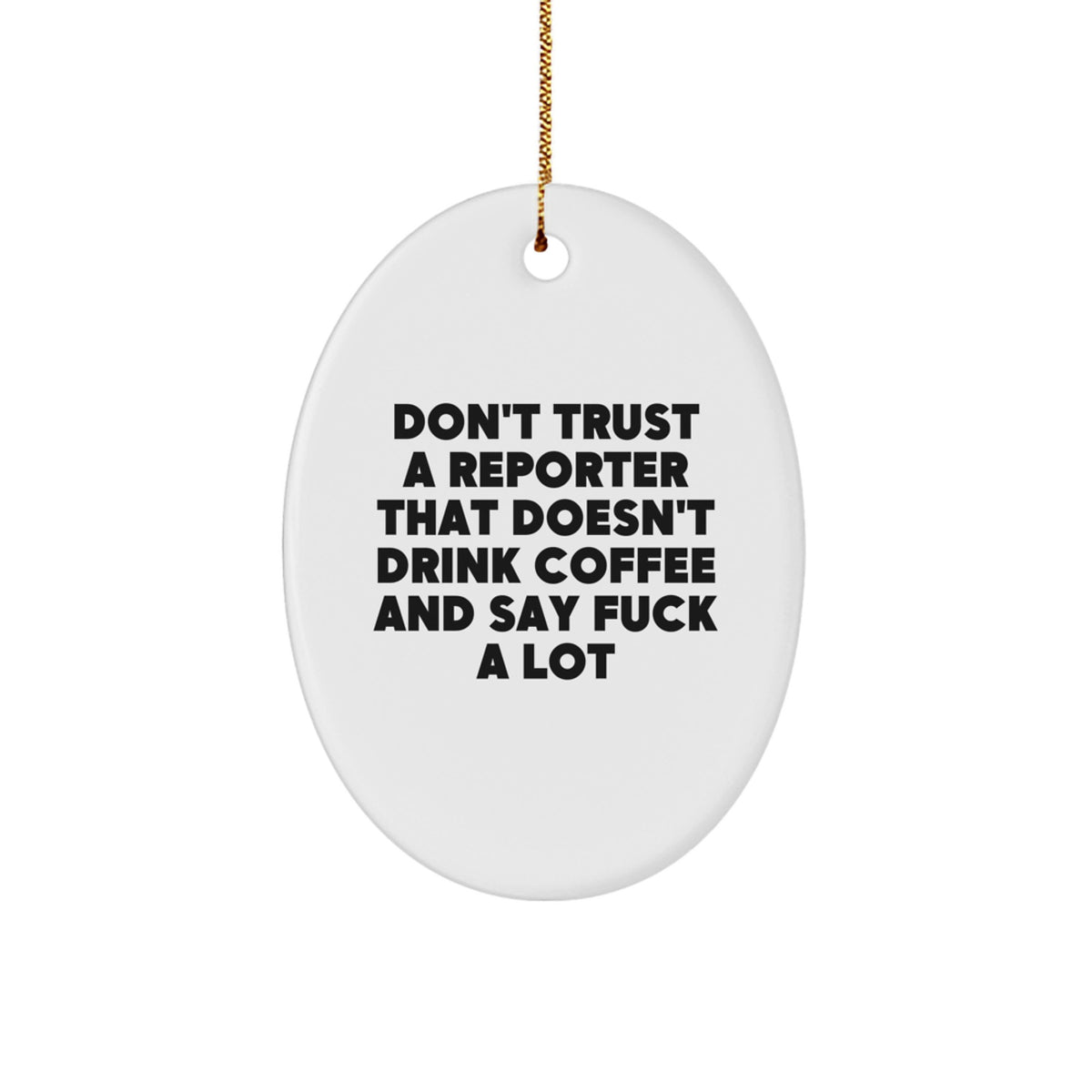 Reporter Christmas Ornament Gift Sassy Quote for Kids - Holiday Keepsake - Image 1