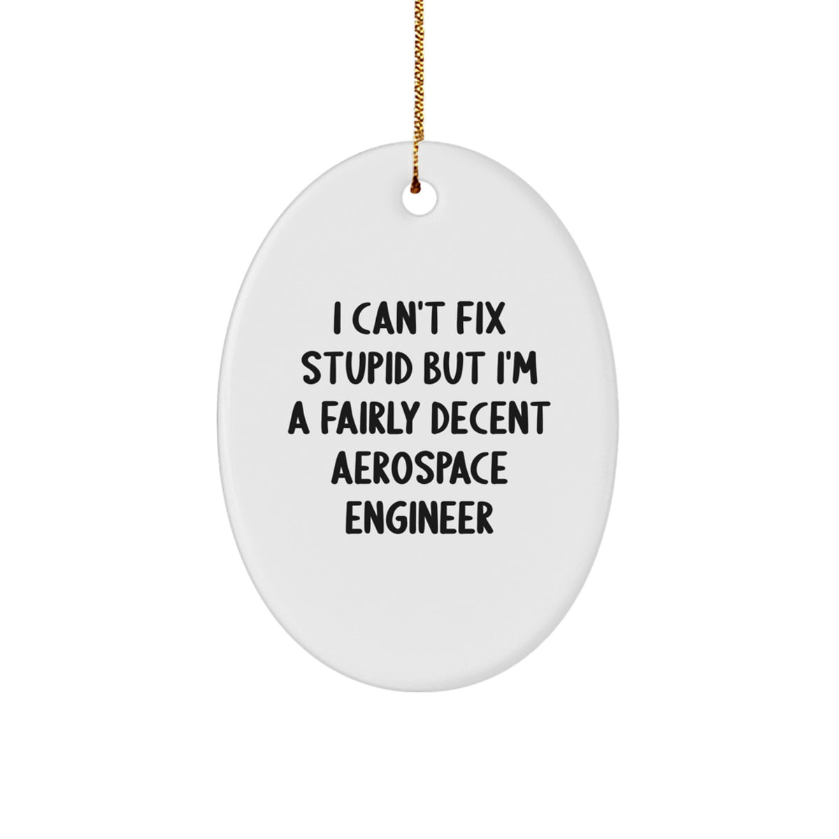 Christmas Ornament Gift for Family Fairly Decent Aerospace Engineer - Image 1