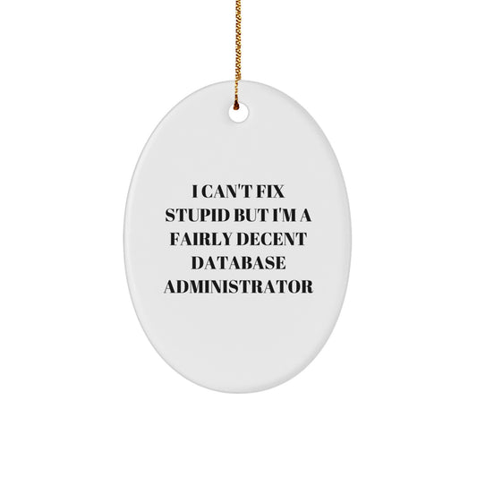 Database Administrator Keepsake Christmas Ornament for Him Gift - Image 1