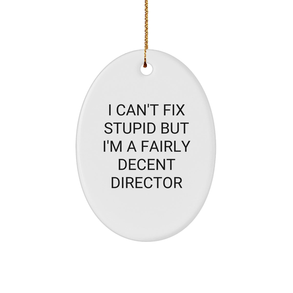 Oval Director Christmas Ornament for Coworkers Gift Idea Office Team - Image 1