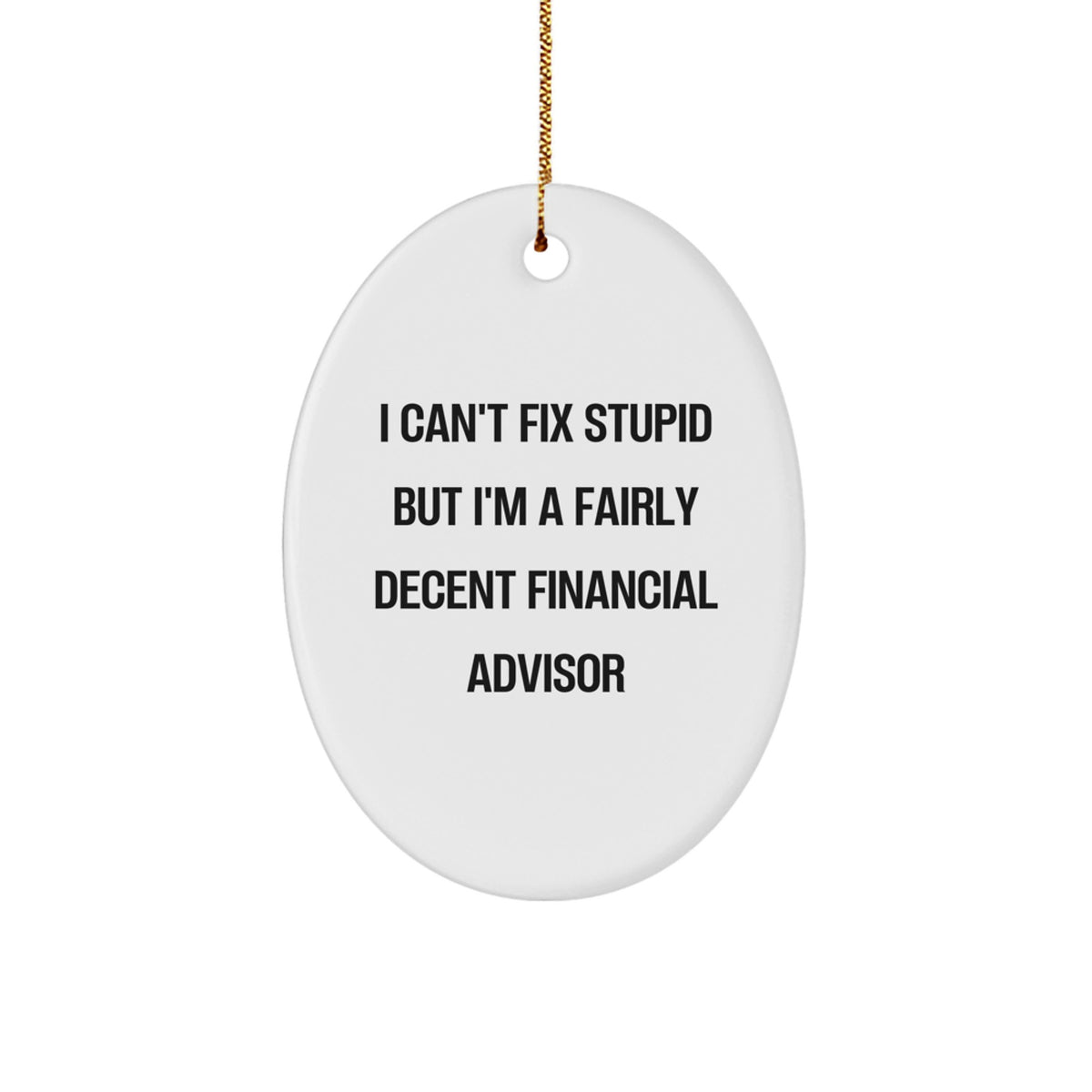 Financial Advisor Favorite Kids Christmas Ornament Gift - Image 1