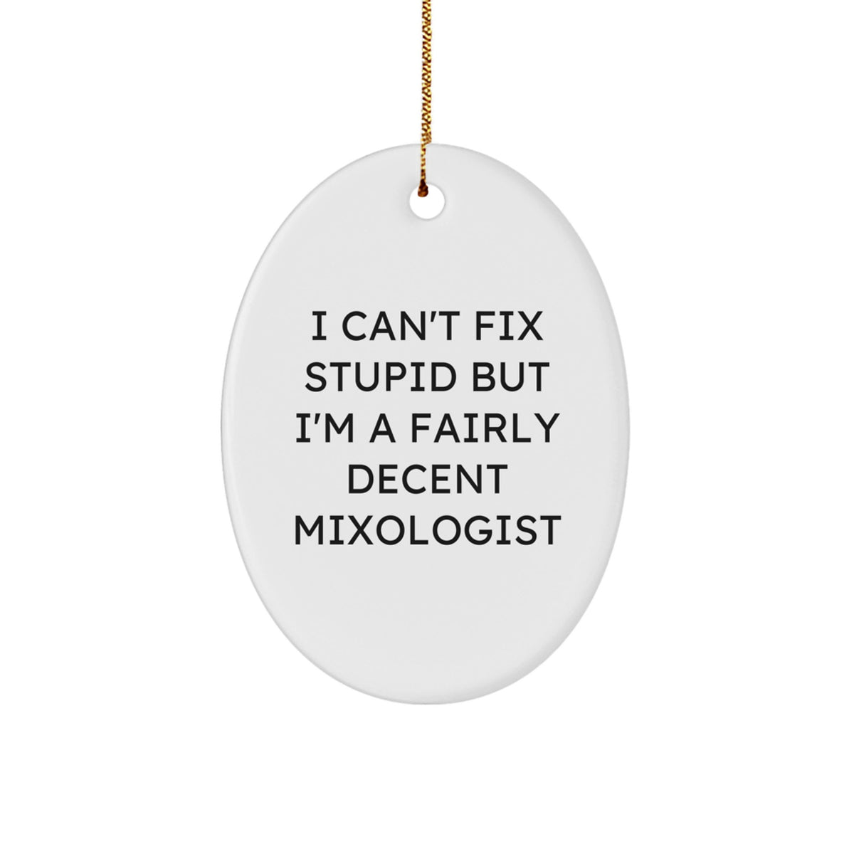 Mixologist Christmas Ornament Gift for Happy Kids – Favorite Funny Decent - Image 1