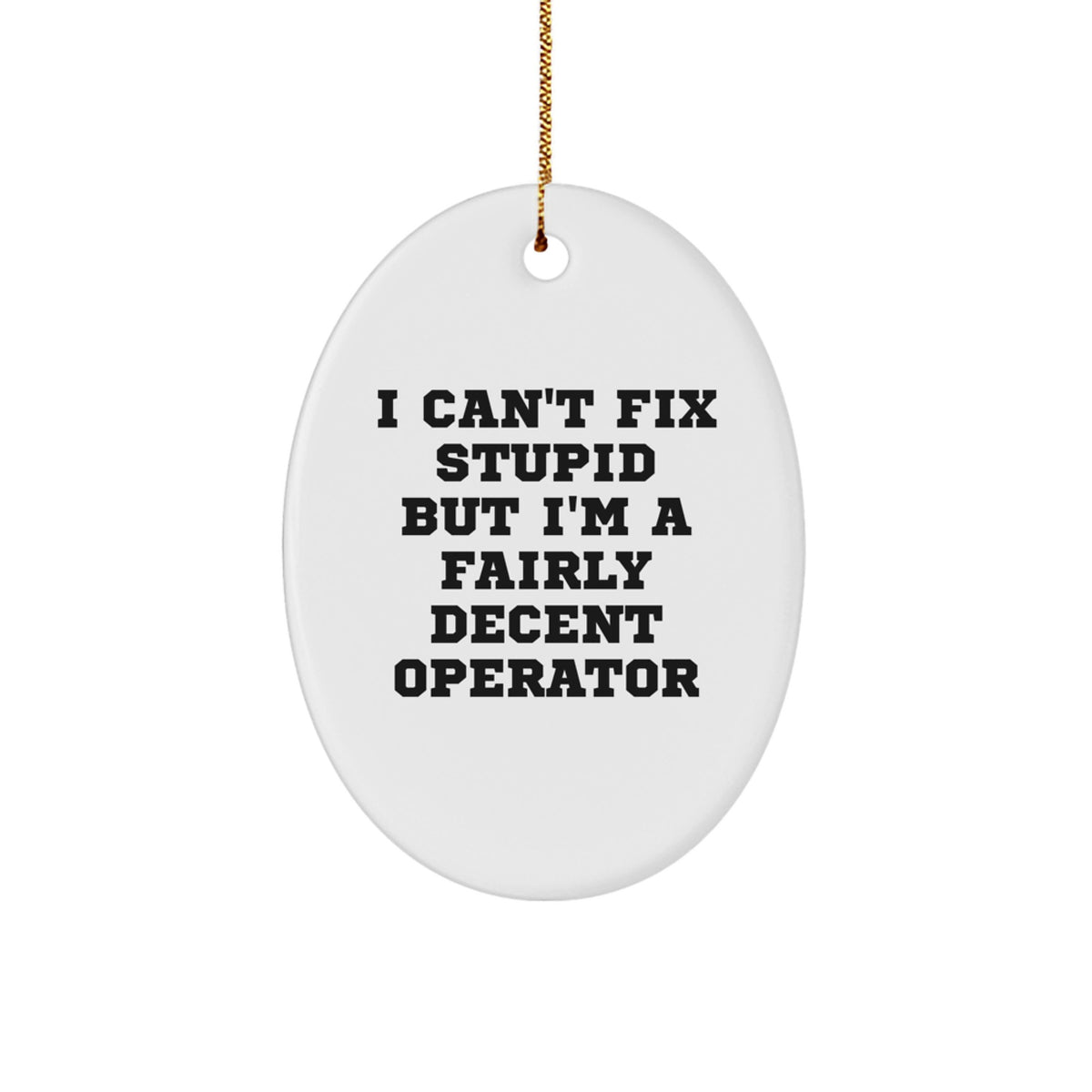 Operator Christmas Ornament Idea for Coworkers Holiday Gift - Image 1