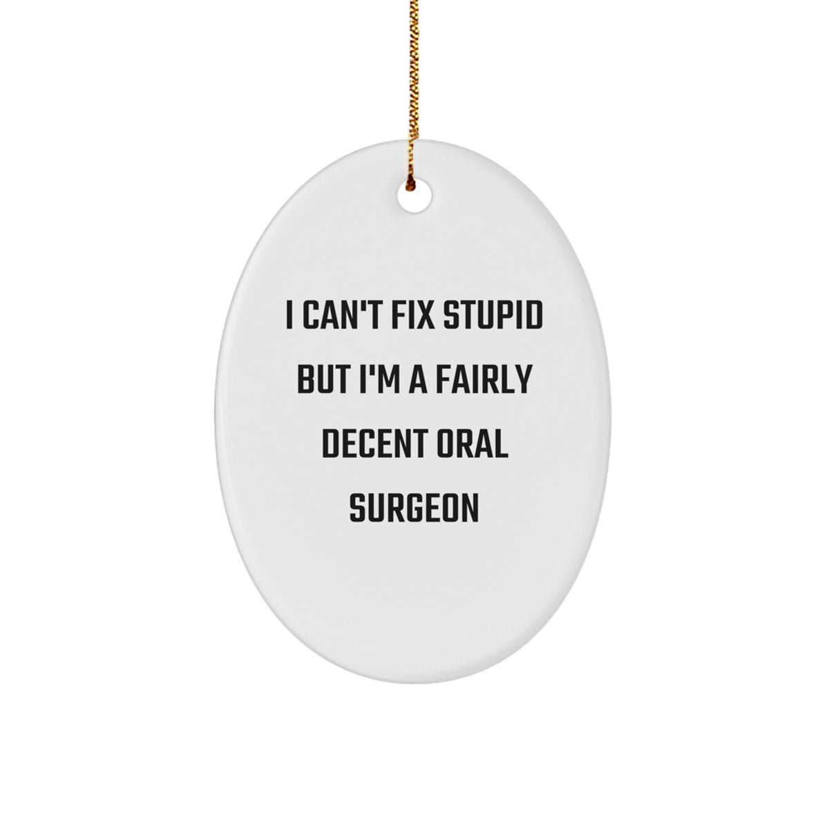Oral Surgeon Keepsake Christmas Ornament for Him Holiday Gift Bright - Image 1