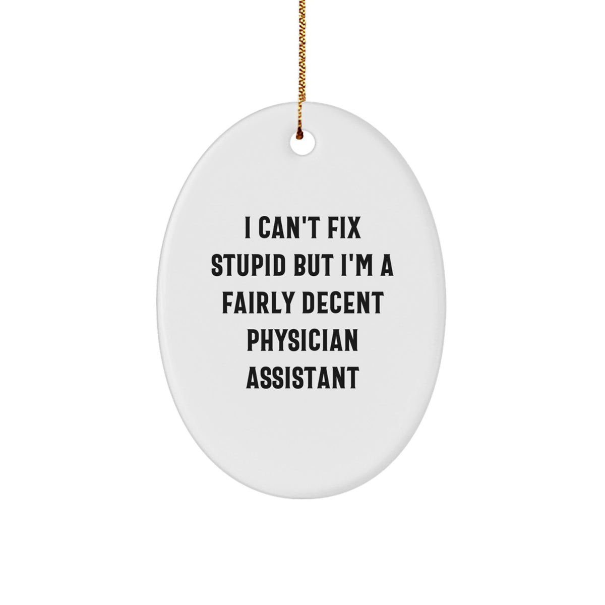 Christmas Unique Gift Physician Assistant Funny Ornament for Her Present - Image 1