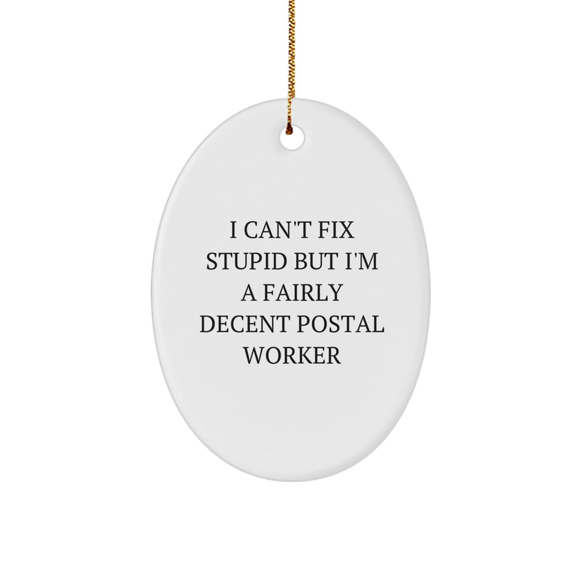 Postal Worker Keepsake Christmas Ornament for Him Gift - Image 1