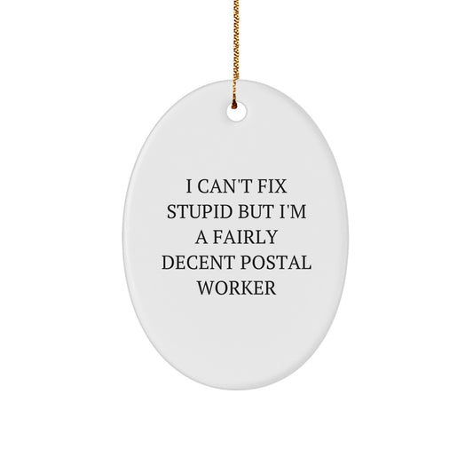 Postal Worker Keepsake Christmas Ornament for Him Gift - Image 1