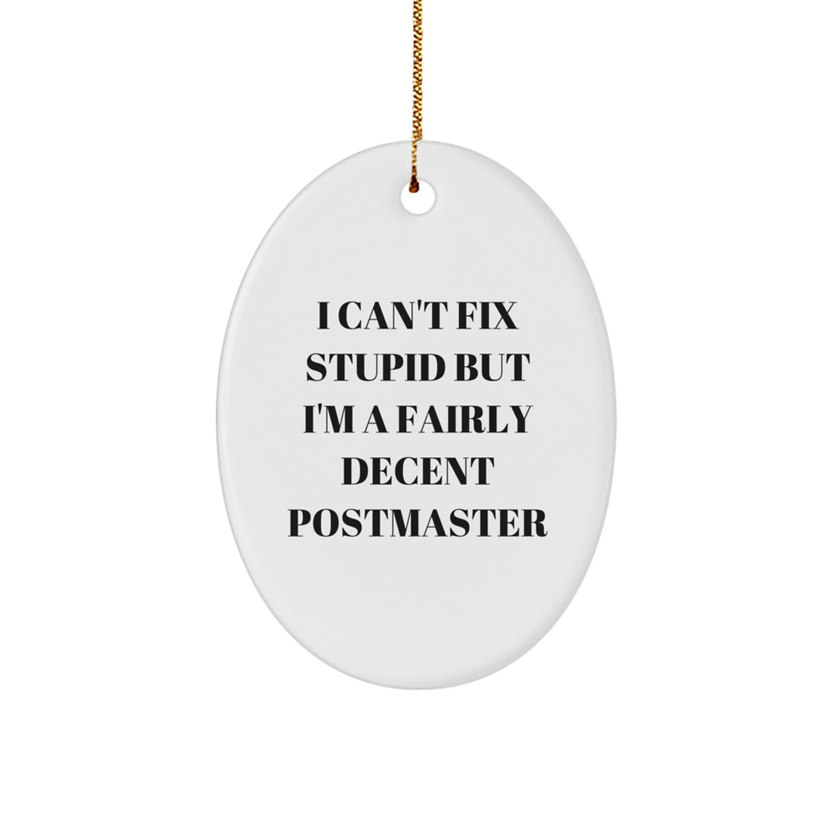 Postmaster Keepsake Christmas Ornament for Him Gift - Image 1
