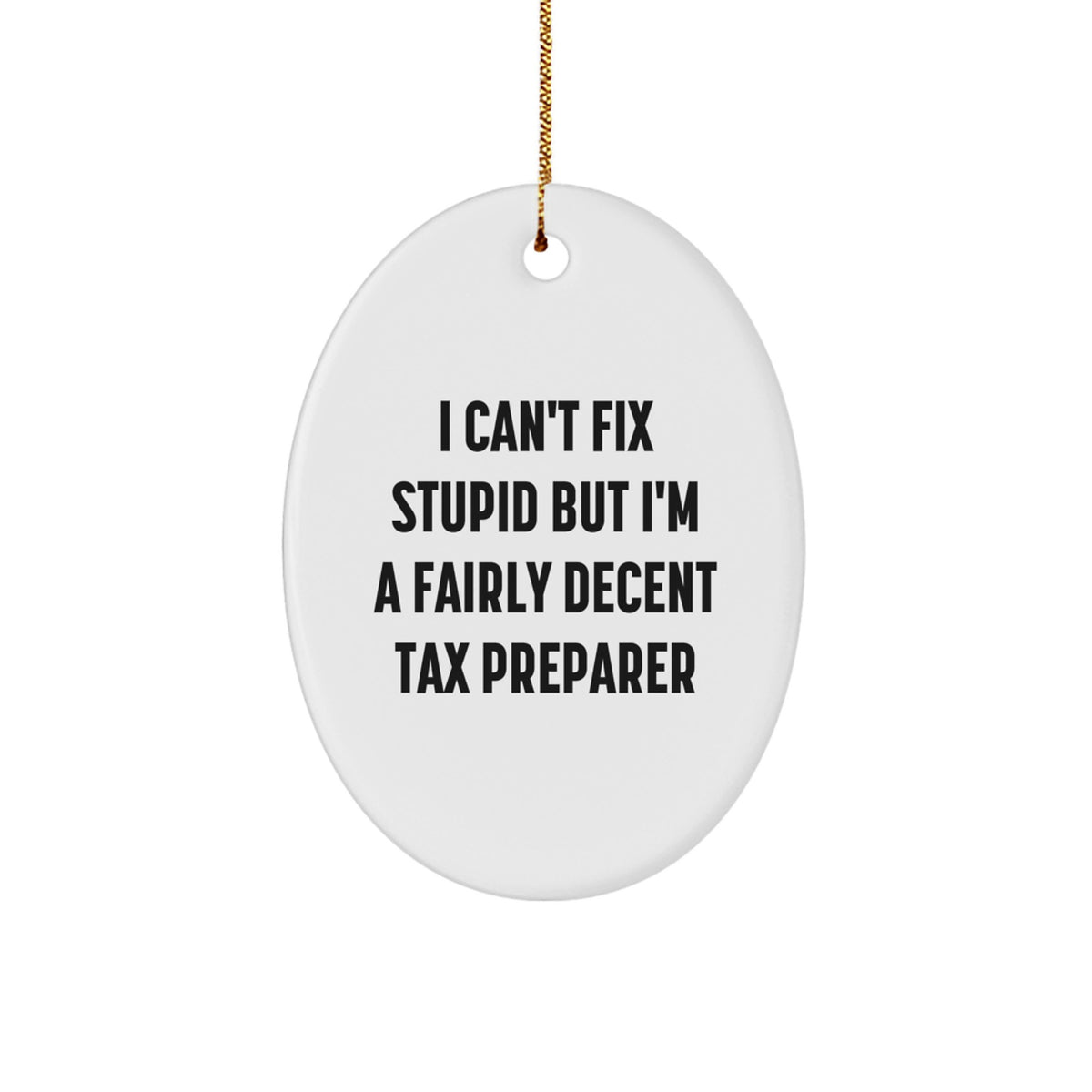 Tax Preparer Keepsake Christmas Ornament for Him Gift - Image 1