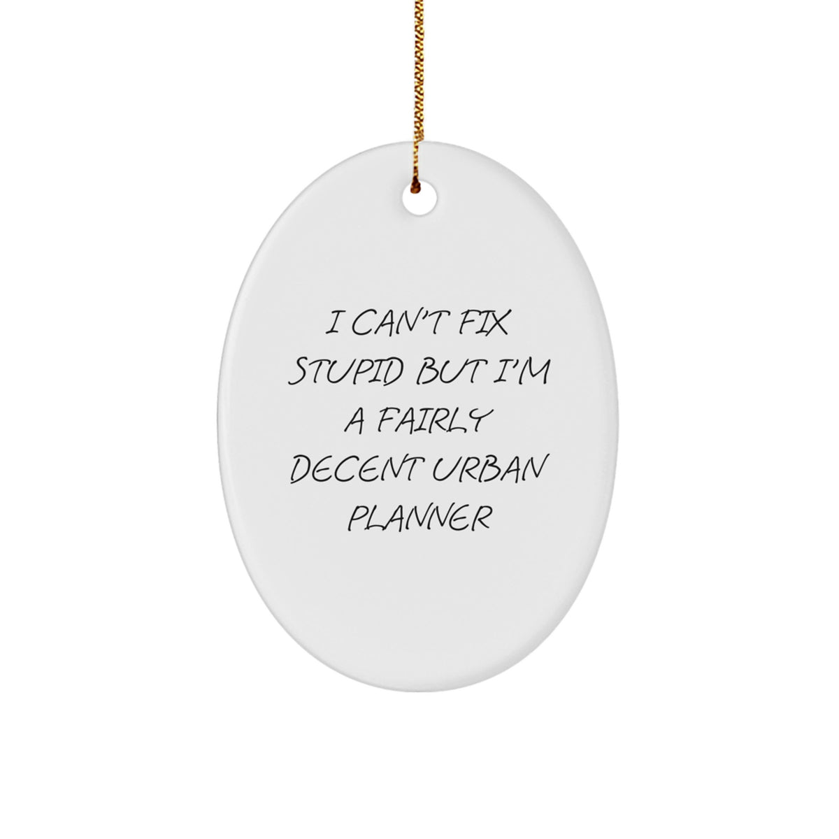 Urban Planner Keepsake Christmas Ornament for Him Gift - Image 1