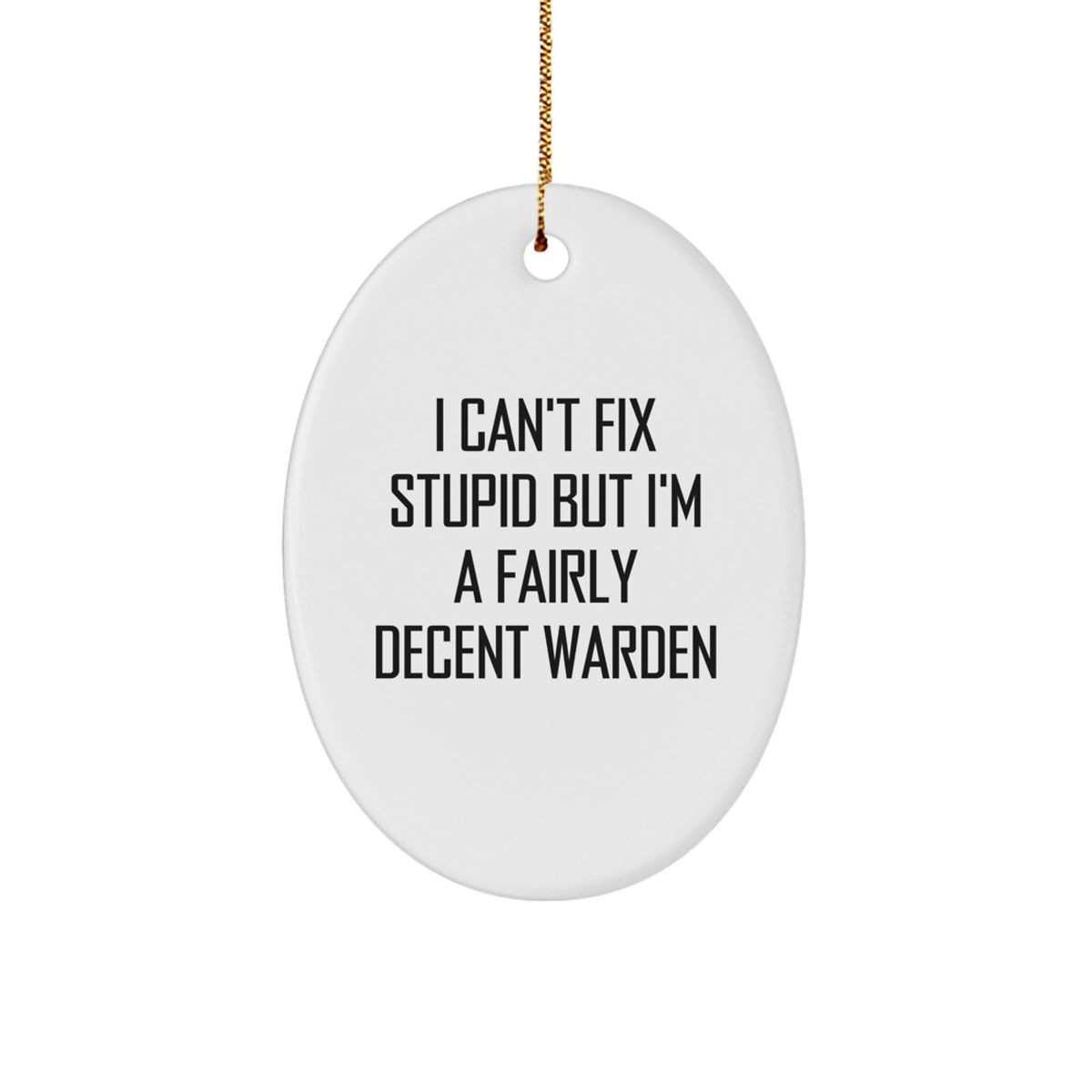 Warden Memento Christmas Ornament for Roommates Gift - Image 1