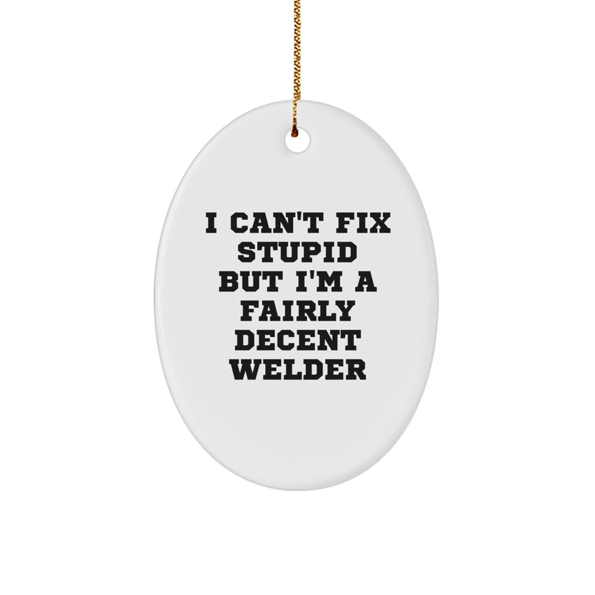 Welder Keepsake Christmas Ornament for Him Gift Sublimated Bright - Image 1