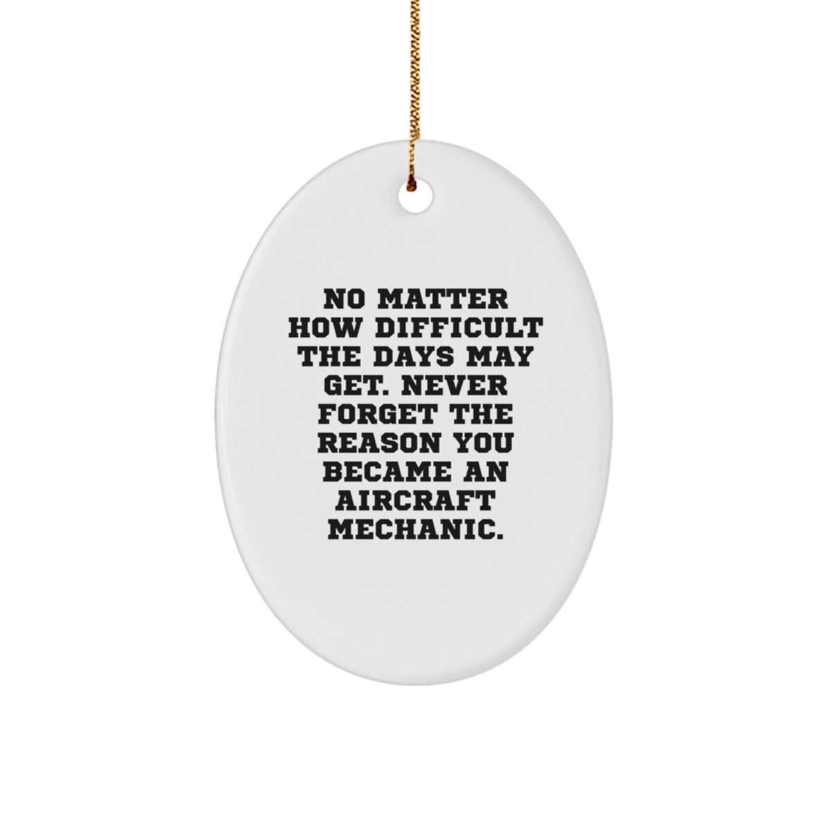 Aircraft Mechanic Christmas Ornament Gift for Family - Treasure No - Image 1