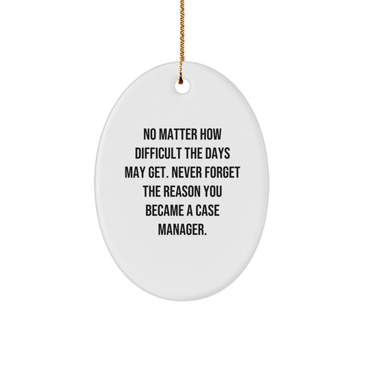 Christmas Ornament Gift for Coworkers Uplifting Case Manager Idea - Image 1