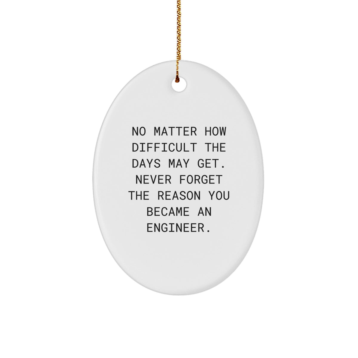 Engineer Keepsake Christmas Ornament for Him Gift - Image 1