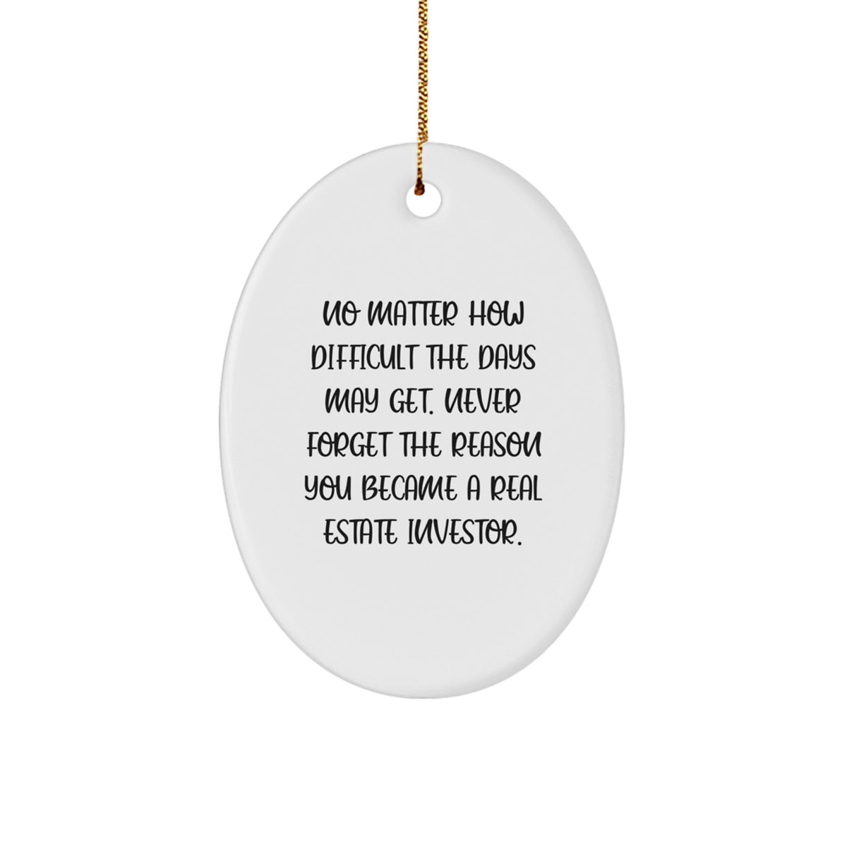 Real Estate Investor Keepsake Christmas Ornament for Him Gift - Image 1