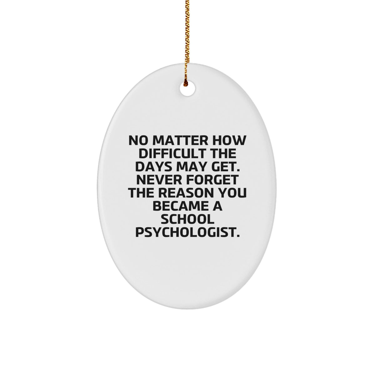 School Psychologist Keepsake Christmas Ornament for Him Surprise Gift - Image 1