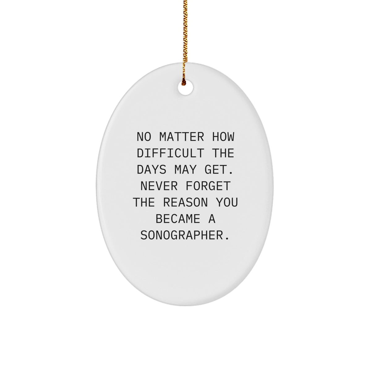Sonographer Keepsake Vibrant Christmas Ornament for Him Gift - Image 1