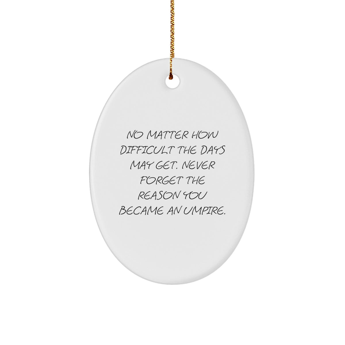 Christmas Gift Inspiring Umpire Keepsake Ornament for Her Present - Image 1