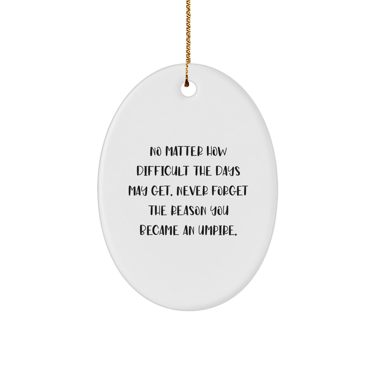 Umpire Keepsake Christmas Ornament for Him Gift - Image 1