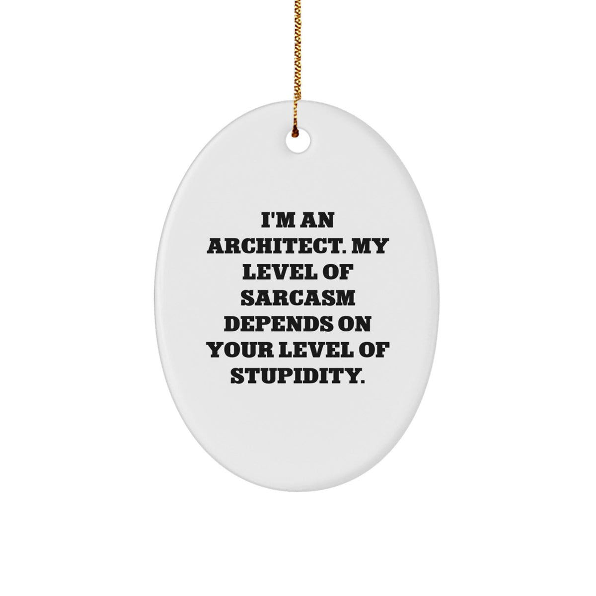 Architect Keepsake Christmas Ornament for Him Gift - Image 1