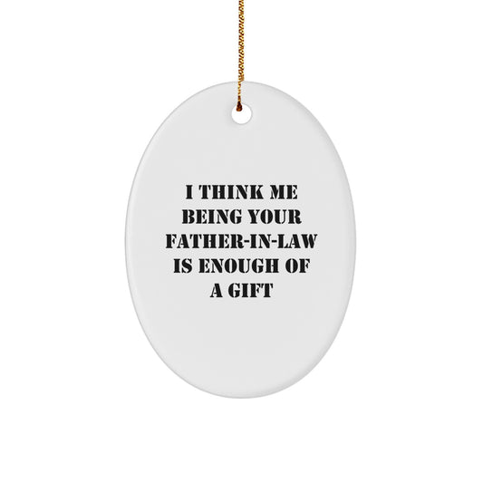 Father-in-law Keepsake Christmas Ornament for Him Gift - Image 1