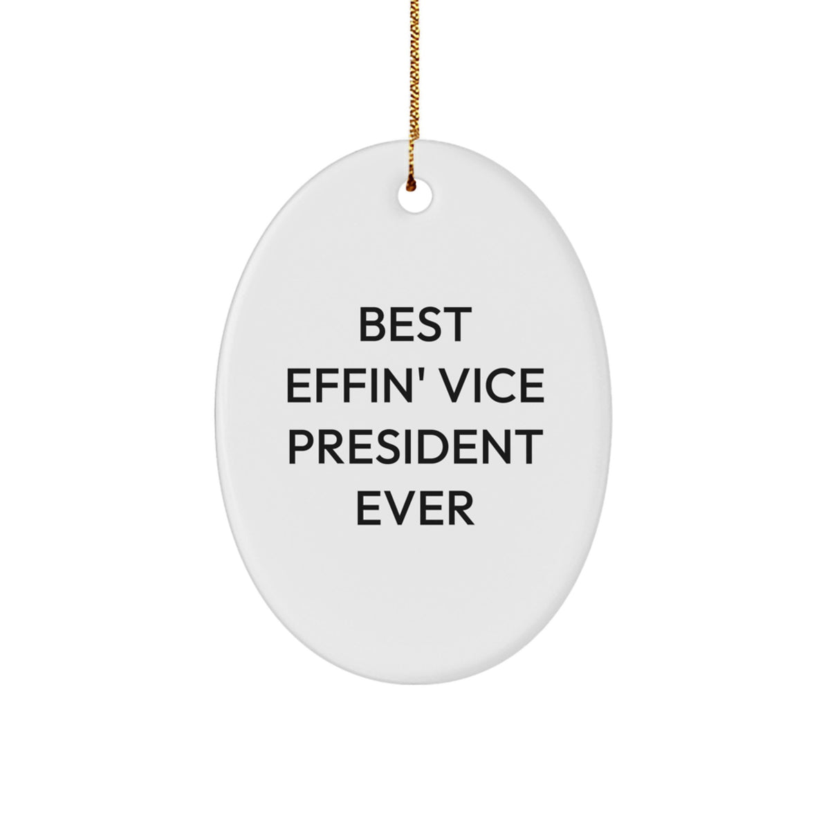 Him Keepsake Christmas Unique Gift Vice President Oval Ornament – Best VP - Image 1