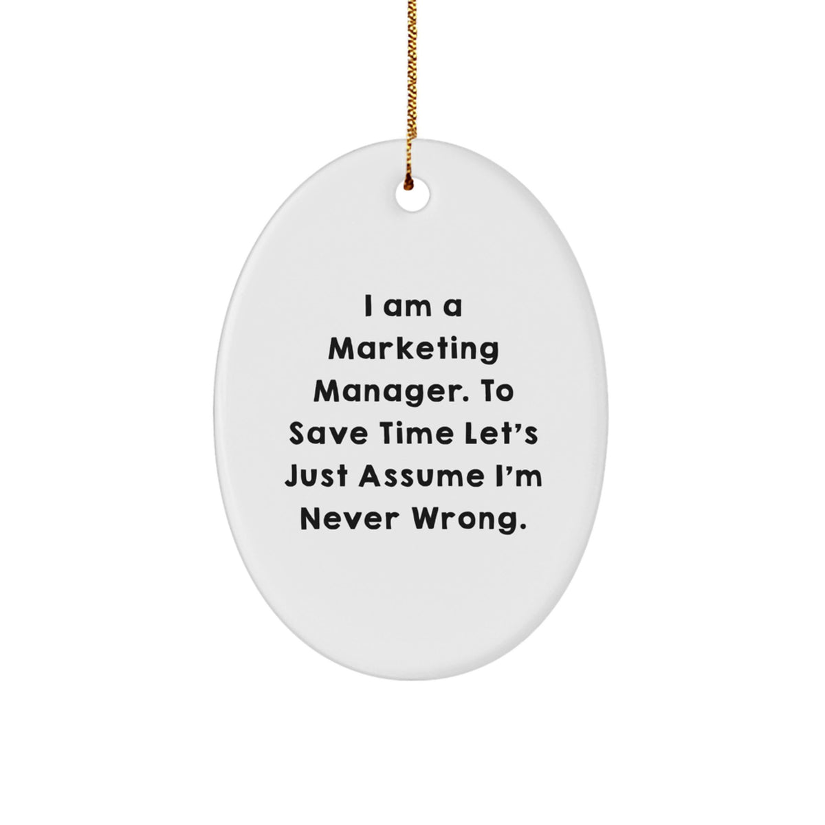 Marketing Manager Christmas Ornament Favorite for Happy Kids Gift – Never - Image 1