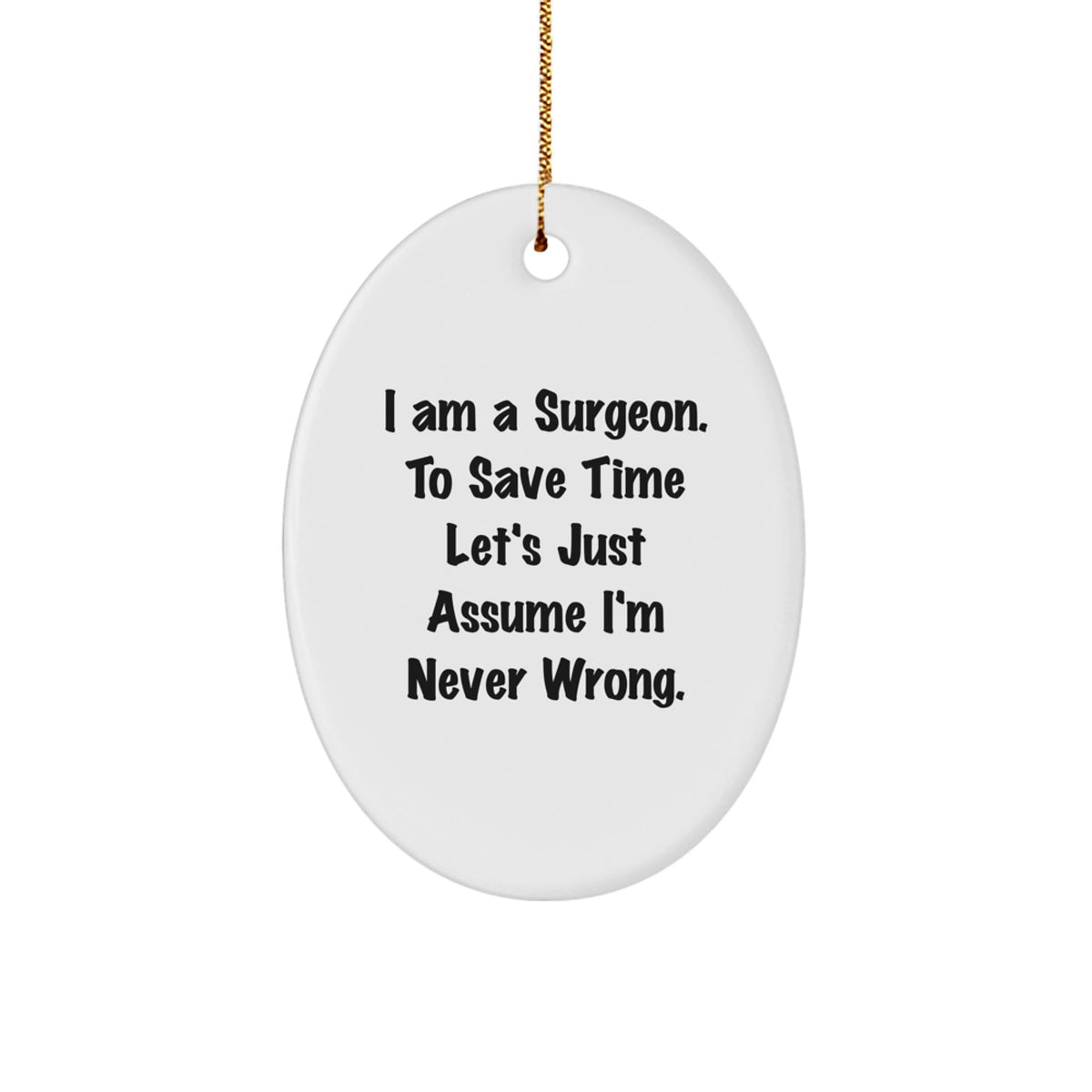 Joyful Surgeon Christmas Ornament Favorite for Happy Kids Bright Gift - Image 1