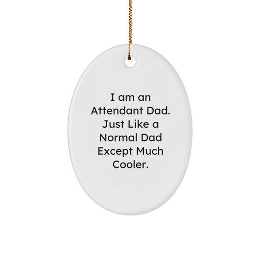 Attendant Dad Christmas Ornament for Him Keepsake Gift - Image 1