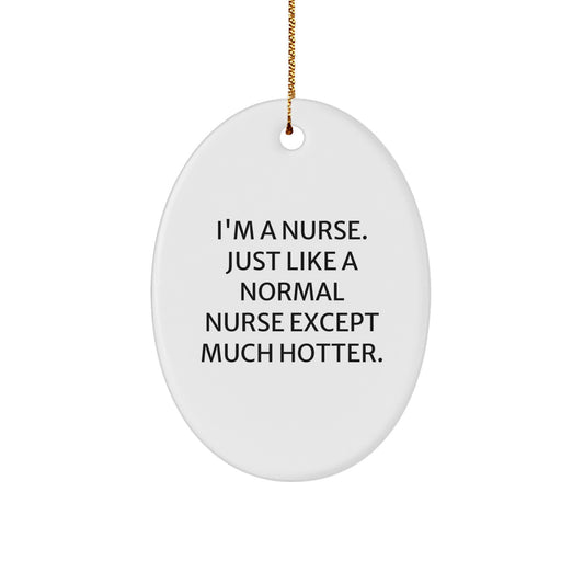 Nurse Keepsake Christmas Ornament for Him Gift – Warm Holiday Cheer - Image 1