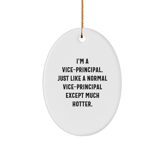 Vice-Principal Keepsake Christmas Ornament for Him Gift - Image 1