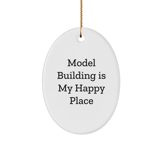Funny Model Building Oval Ornaments Gifts from Friends and Family for Christmas - Image 1