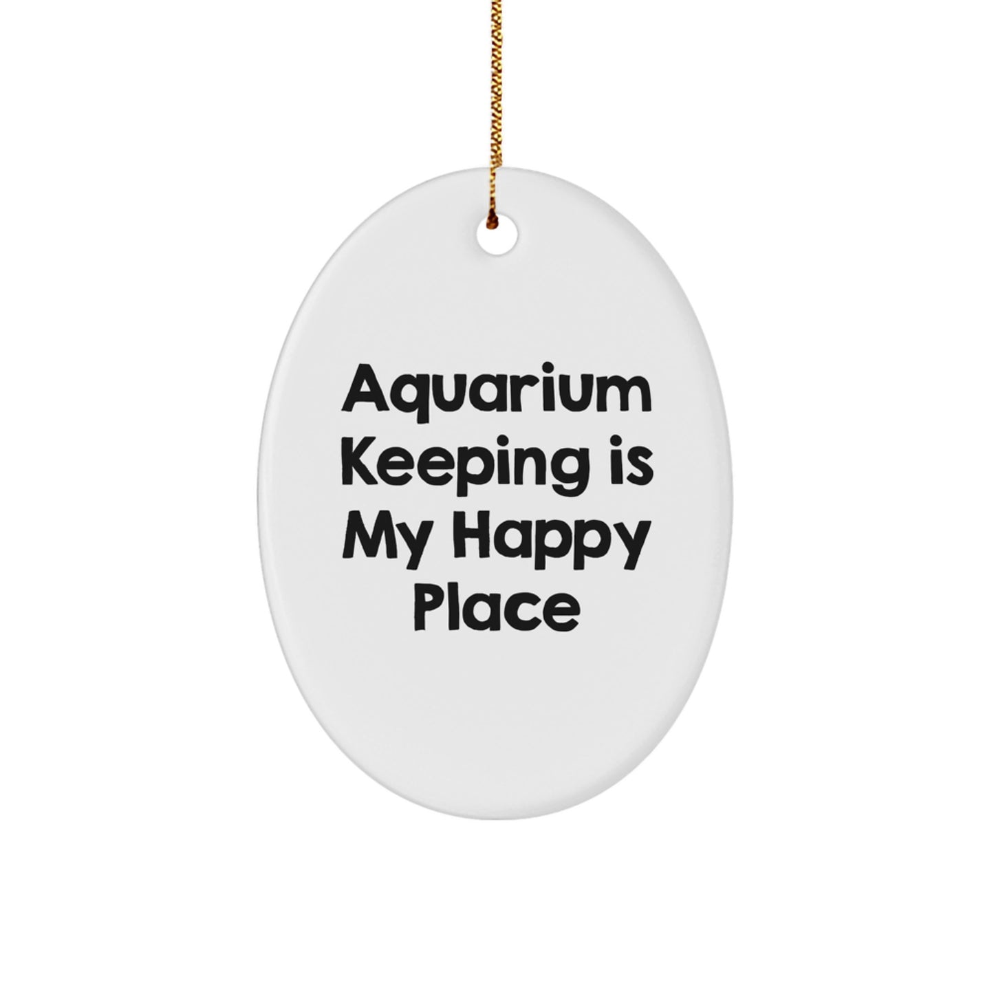 Aquarium Keeping Oval Ornament Gifts from Family to Friends for Christmas - Image 1