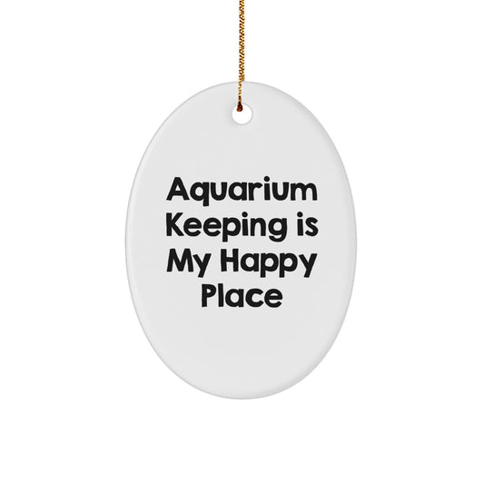 Aquarium Keeping Oval Ornament Gifts from Family to Friends for Christmas - Image 1