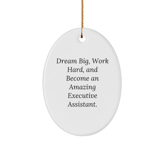 Executive Assistant Oval Ornament Gifts for Men Women Friends Coworkers Family - Christmas Unique Gifts from Friends to Executive Assistant - Image 1
