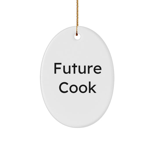 Funny Christmas Unique Gifts for Future Cooks, Oval Ornament, Inspirational Quotes, Oval Shaped, Oval Decor, Cook Enthusiast, Cook Lover, Gift Ideas - Image 1
