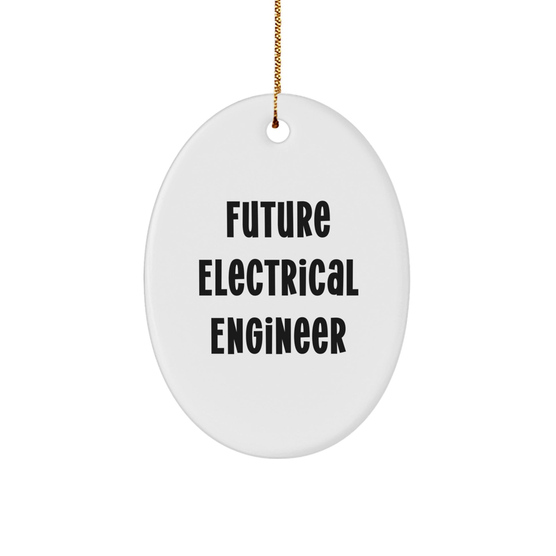 Gifts from Electrical Engineers for Future Electrical Engineers - Oval Ornament, Funny Quote for Electrical Engineer Friends and Family, Christmas Unique Gifts - Image 1